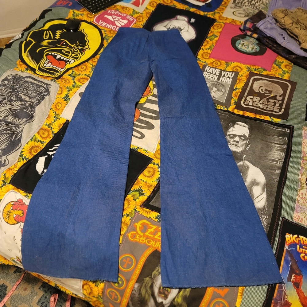 BIG-ELY BEAUTIFUL JEANS Deadstock 70's Rare Sailor Flares - Picture 9 of 12